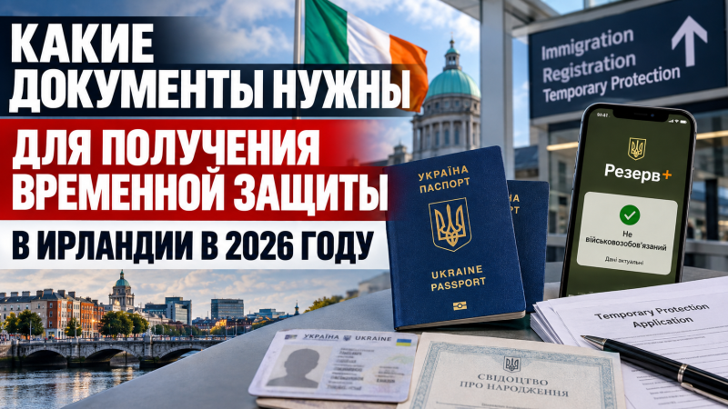 Какие документы нужны для получения временной защиты в Ирландии в 2026 году