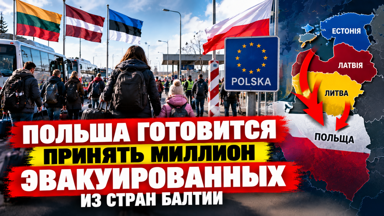 Польша и Литва готовят план эвакуации стран Балтии: речь идёт минимум о миллионе человек