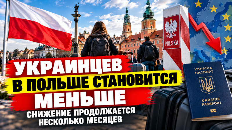 Украинцев с временной защитой в Польше становится меньше: снижение продолжается несколько месяцев