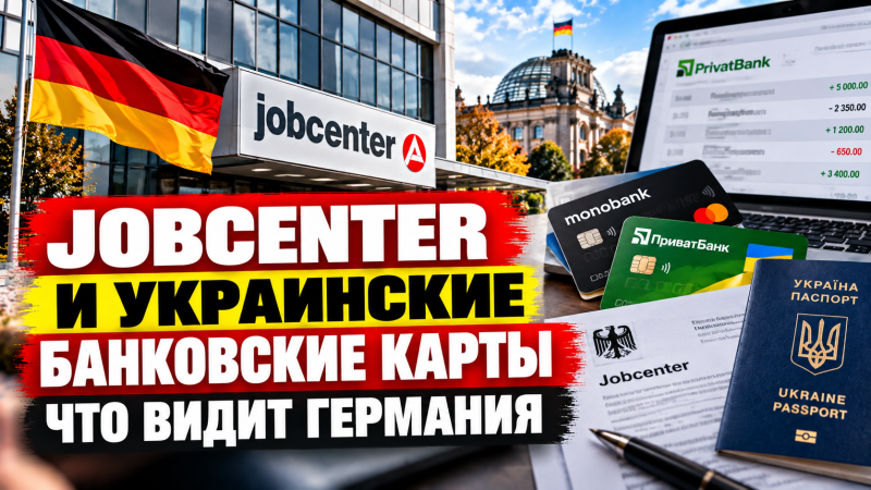 Jobcenter и украинские банковские карты: что видит Германия и нужно ли сообщать о счетах в Украине