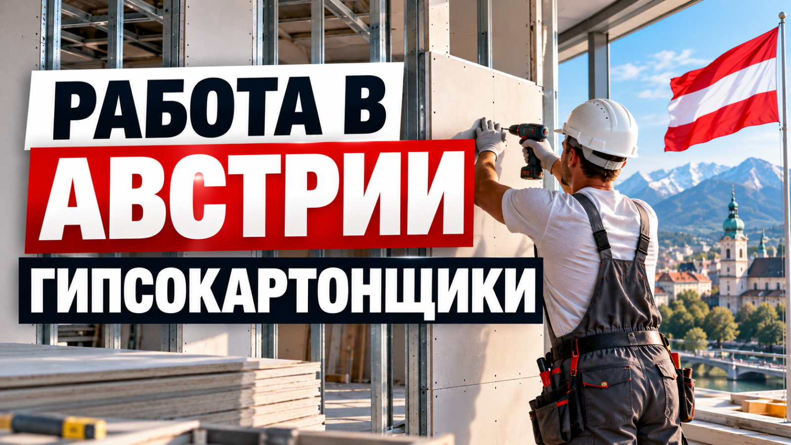 РАБОТА В АВСТРИИ | ГИПСОКАРТОНЩИКИ