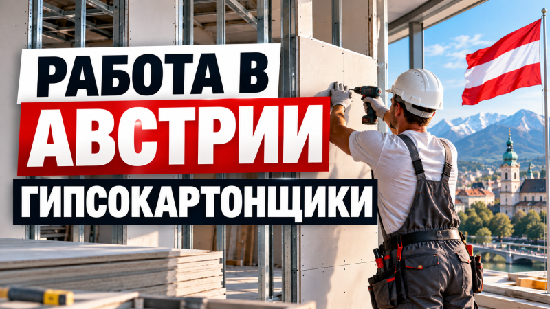 РАБОТА В АВСТРИИ | ГИПСОКАРТОНЩИКИ