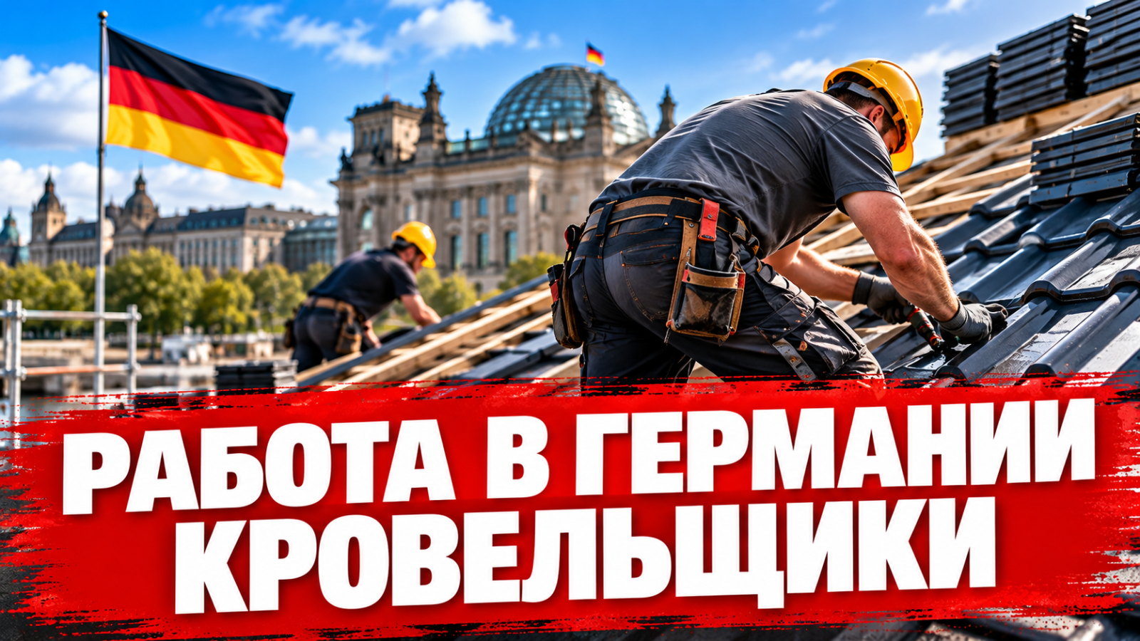 РАБОТА В ГЕРМАНИИ. Требуются кровельщики