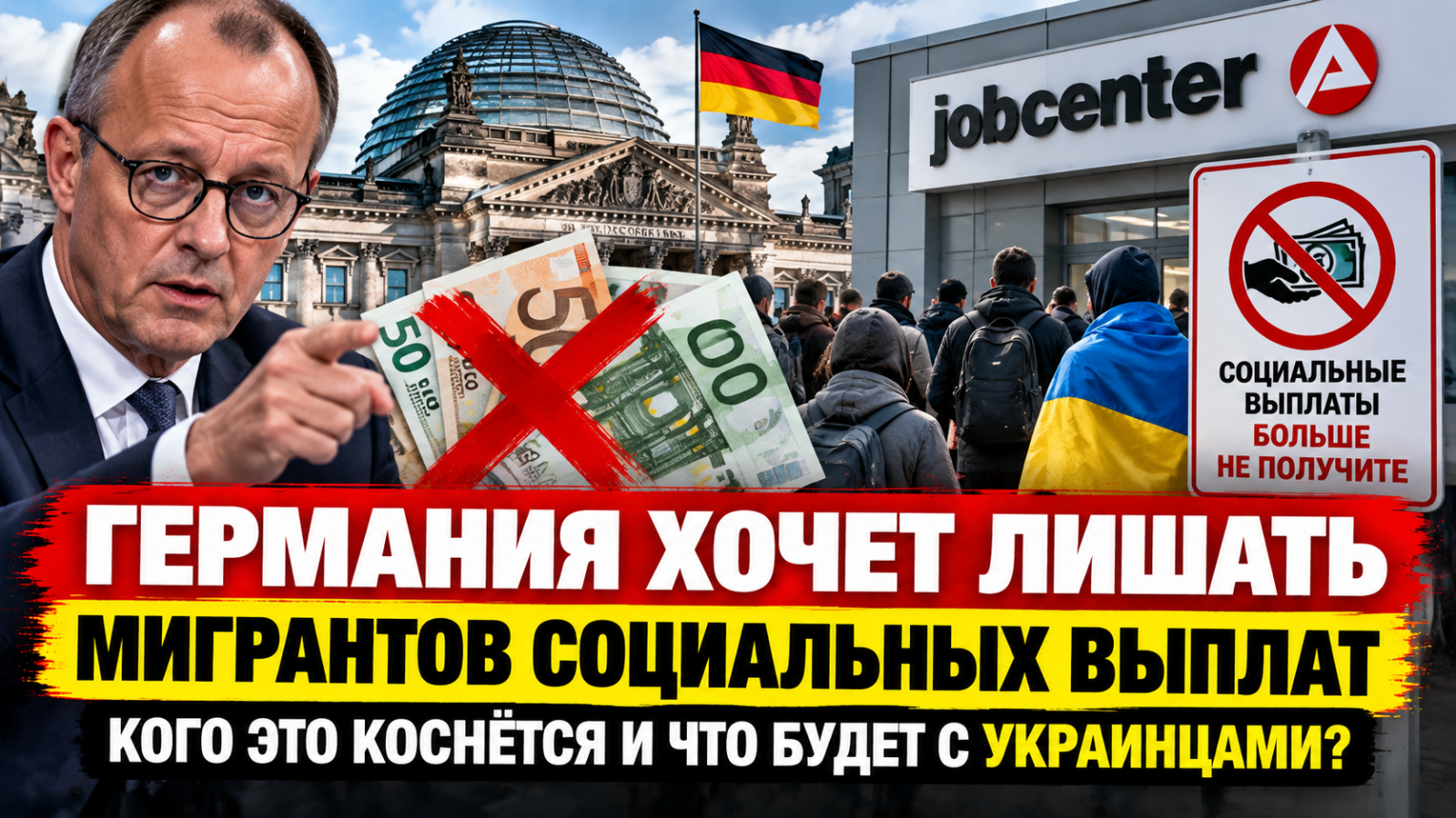В Германии предлагают полностью лишать мигрантов социальных выплат: кого это коснётся и что будет с украинцами